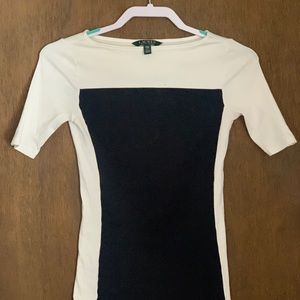 Navy/white fitted xxs Lauren Ralph Lauren t shirt